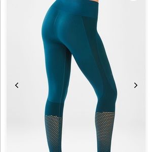 Fabletics High Waisted Mesh ankle leggings